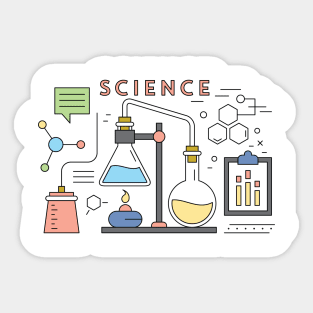 Science!! Cute Design Sticker